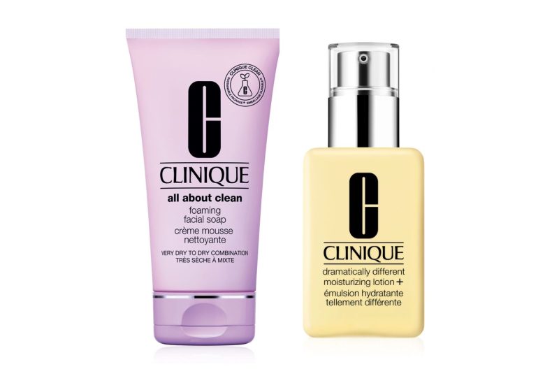 Image of Clinique face wash and lotion
