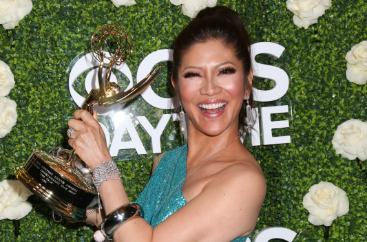 Julie Chen, host of CBS Big Brother, posing for a photograph