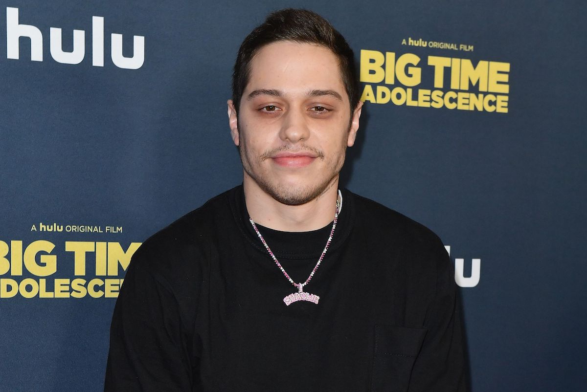 Pete Davidson in a black shirt