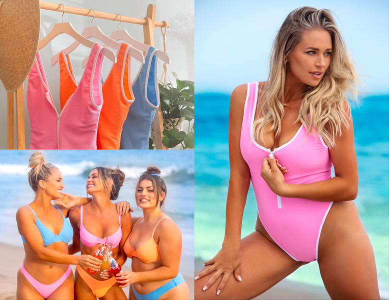 Image of models showcasing KRISTE LOUELLE x Beach Babe Swimwear