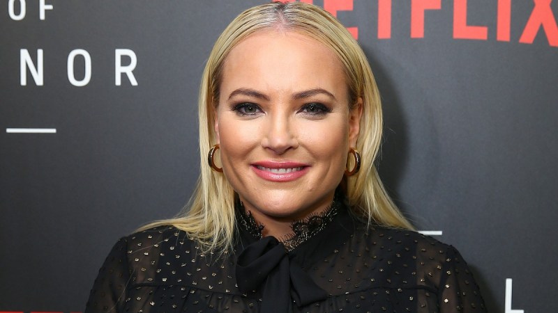 Meghan McCain wears a black blouse to a Netflix premiere