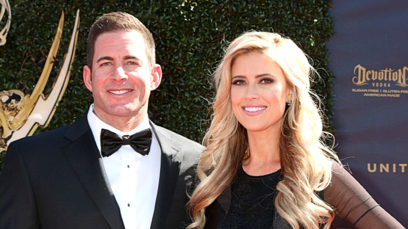 (Kathy Hutchins/Shutterstock.com) Tarek El Moussa and Christina Haack smiling at the 44th Daytime Emmy Awards