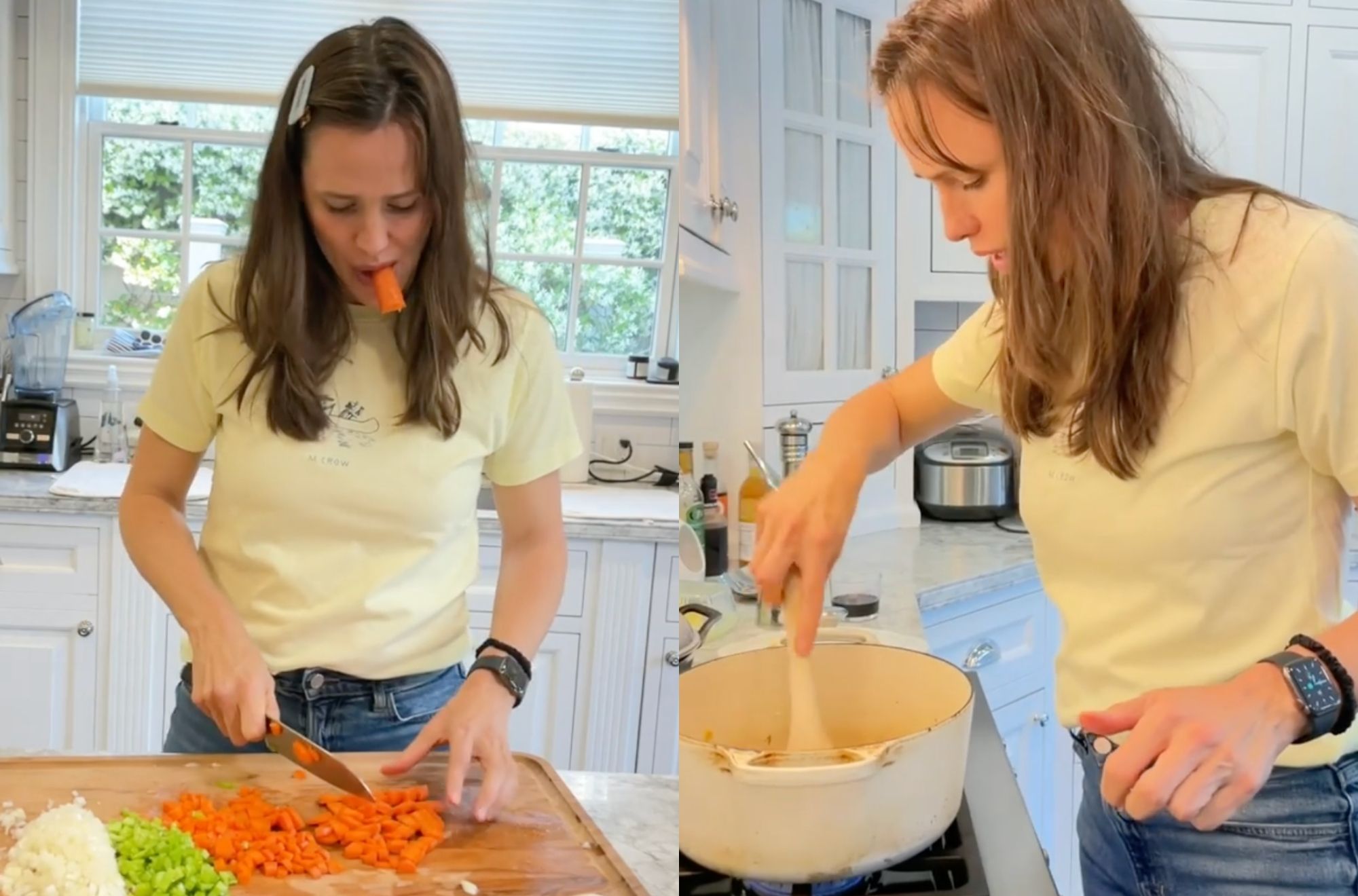 Jennifer Garner's Method For Leftover Chicken Soup Is Quick And Tasty
