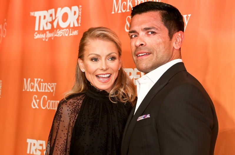 Kelly Ripa with her husband