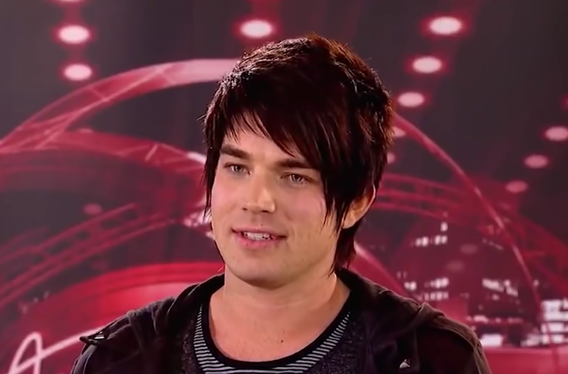 Adam Lambert during his American Idol audition
