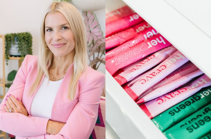 (Mixhers CEO Jess Toolson and product)