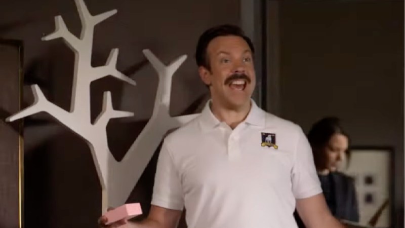 Screenshot of Jason Sudeikis as Ted Lasso