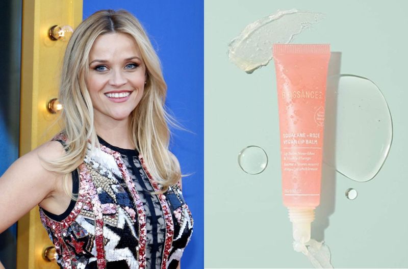 Image of Reese Witherspoon and vegan lip balm