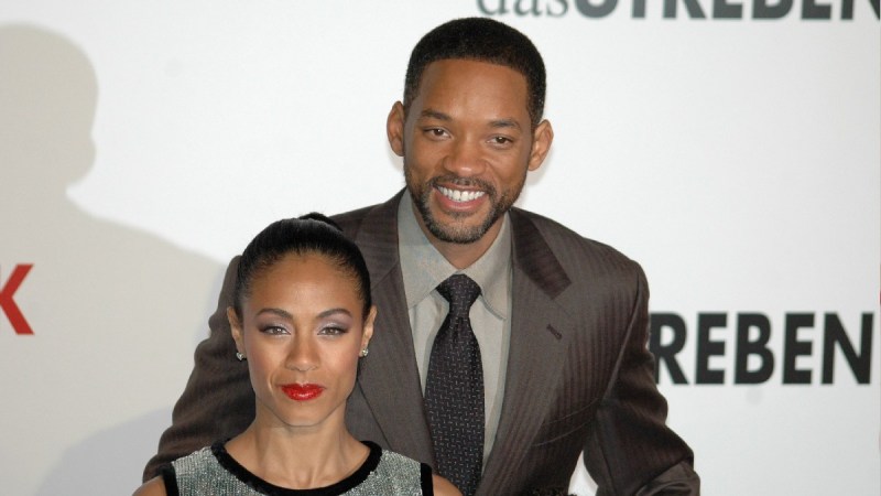 Will Smith and Jada Pinkett Smith pose together on the red carpet in Germany