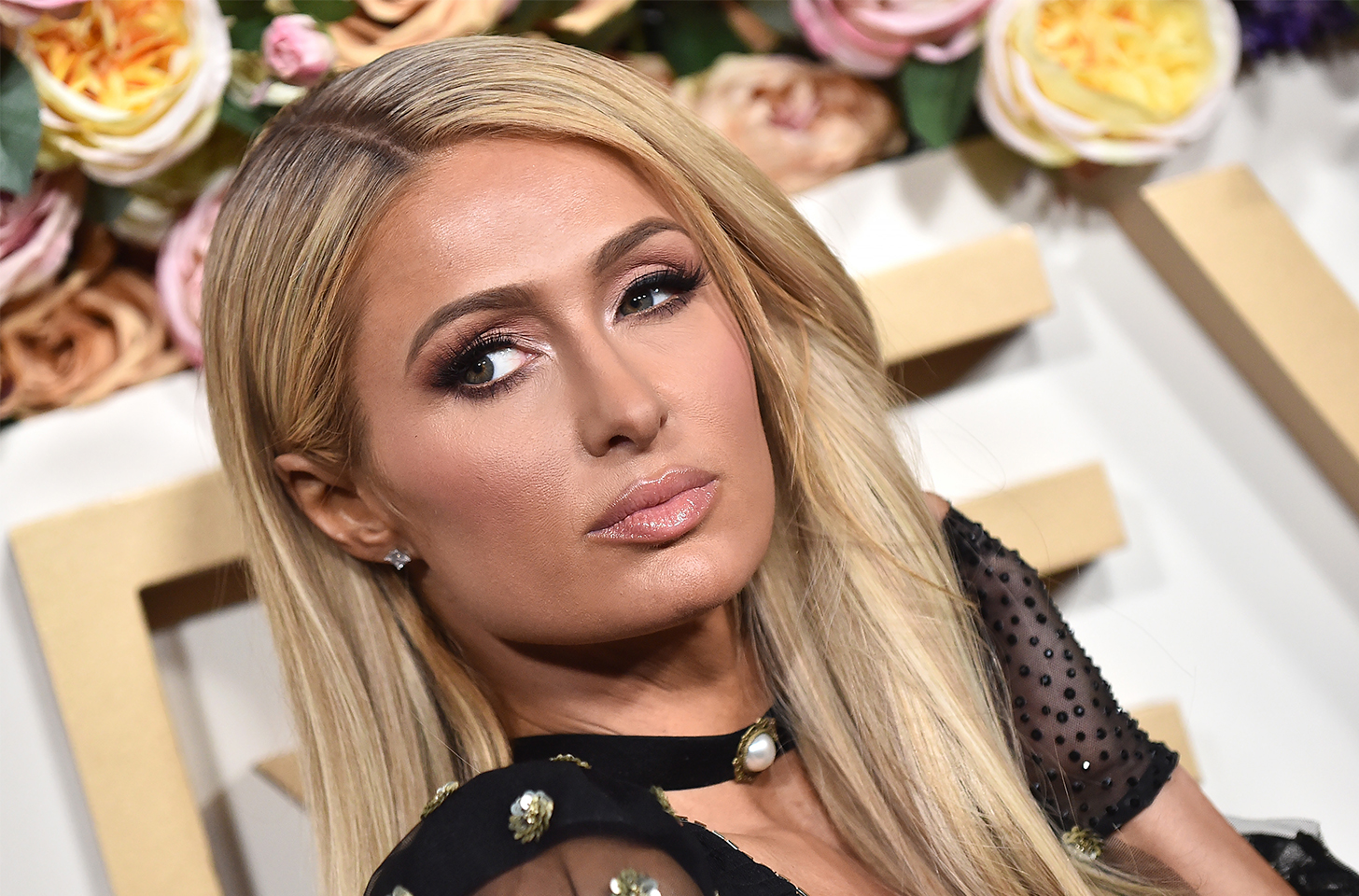 Close up of Paris Hilton