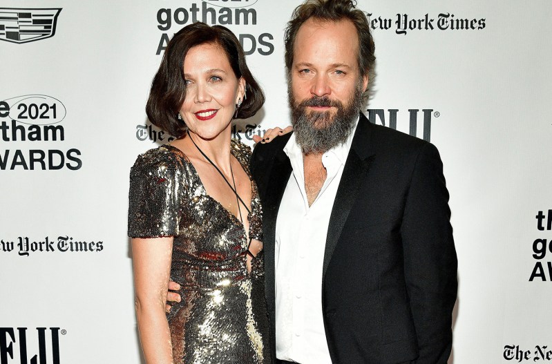 Maggie Gyllenhaal and Peter Sarsgaard together on the red carpet at the Gotham awards