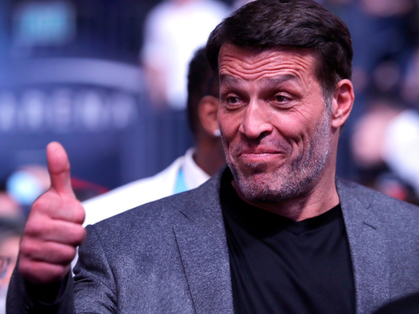 LAS VEGAS, NEVADA - JANUARY 18: Motivational speaker and author Tony Robbins arrives to watch the Conor McGregor and Donald Cerrone fight during UFC246 at T-Mobile Arena on January 18, 2020 in Las Vegas, Nevada.
