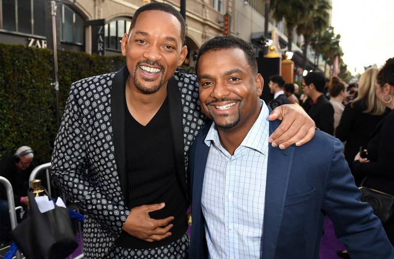 Will Smith standing with Alfonso Ribeiro