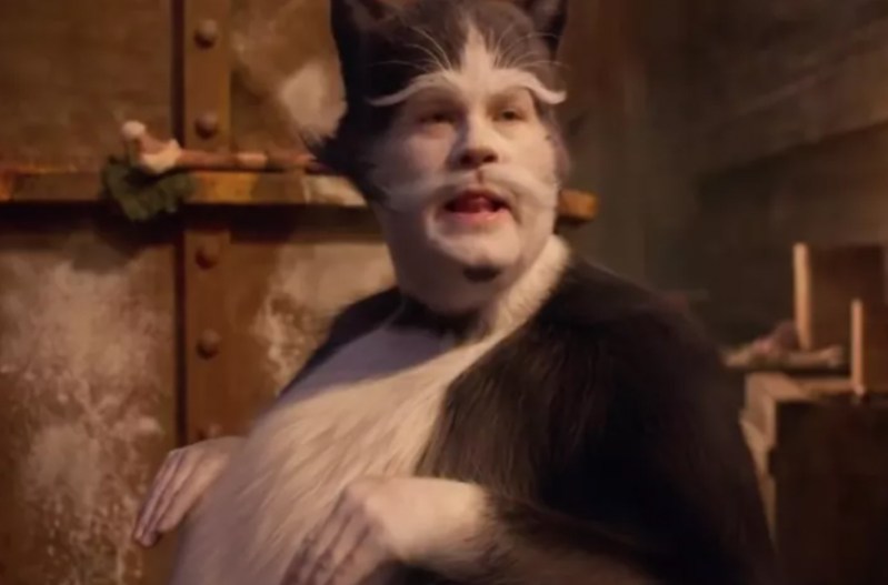 James Corden in a screenshot from Cats
