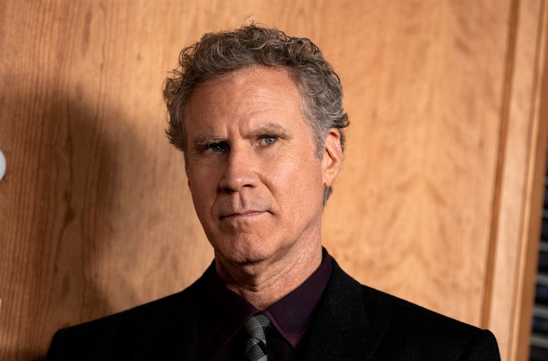 Close up of Will Ferrell looking serious.