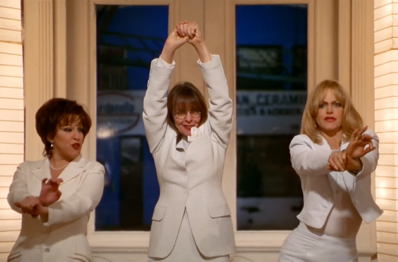 Bette Midler, Diane Keaton, and Goldie Hawn singing "You Don't Own Me" in "The First Wives Club"