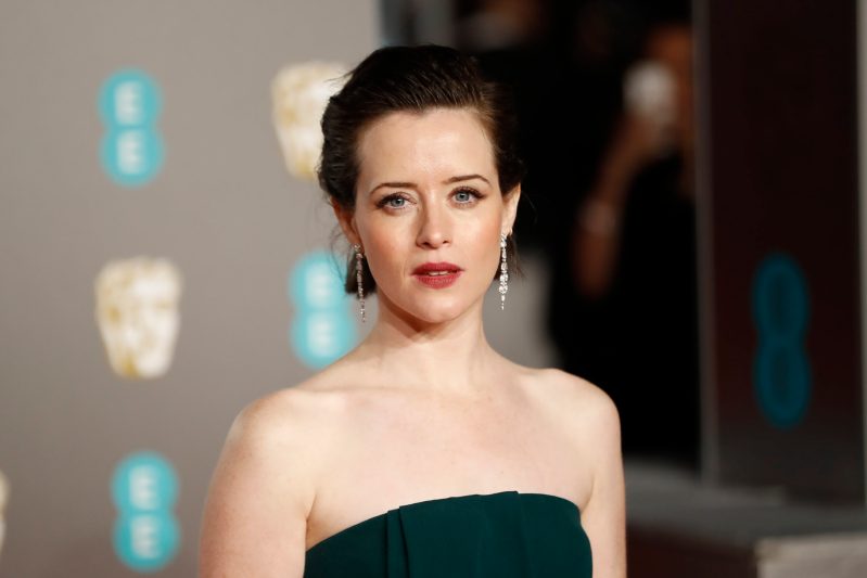 Claire Foy from the shouldersup
