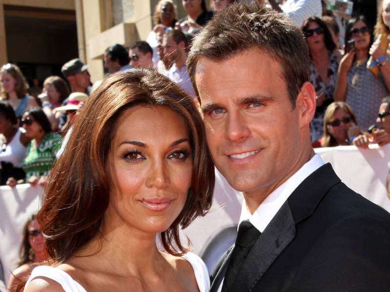 HOLLYWOOD - JUNE 20: Actor Cameron Mathison (R) and wife Vanessa Arevalo arrive at the 35th Annual Daytime Emmy Awards held at the Kodak Theatre on June 20, 2008 in Hollywood, California.