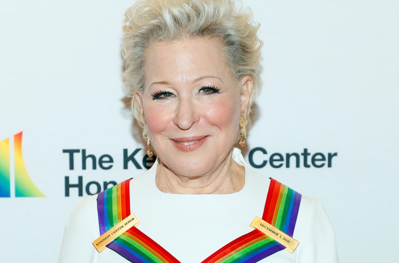 Bette Midler close up at the Kennedy Center Honors