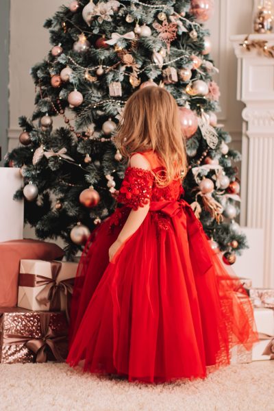 child, girl, christmas