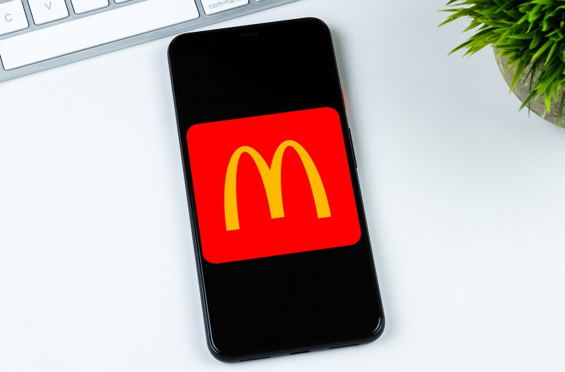 McDonalds app on a phone