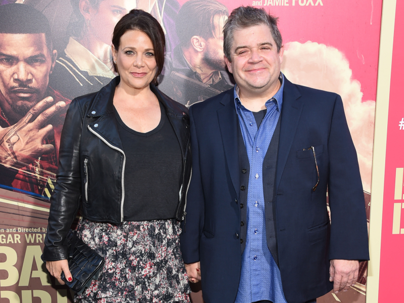 LOS ANGELES - JUN 14: Meredith Salenger and Patton Oswalt arrives for the "Baby Driver" Los Angeles Premiere on June 14, 2017 in Los Angeles, CA