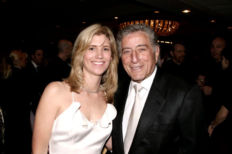 NEW YORK - FEBRUARY 23: Tony Bennett and Susan Crowe attends "An Evening of Music from Guys and Dolls" to benefit Iris Cantor Women's Health Center at the New York Weill Cornell Center February 23, 2004 in New York City.