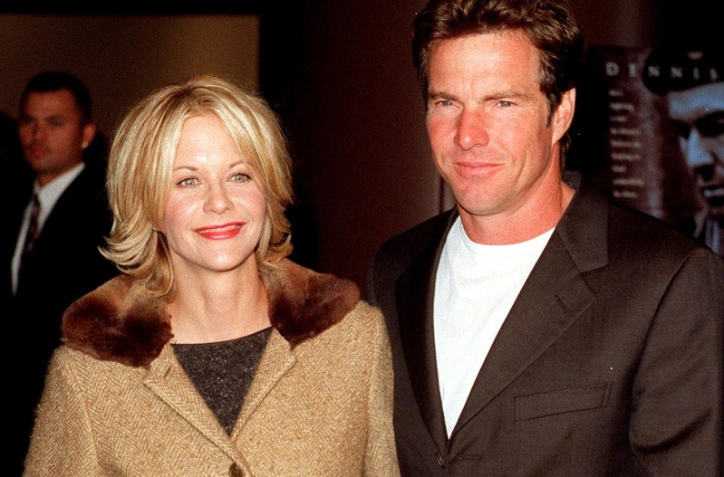 Meg Ryan on the left, with her Dennis Quaid while they were still married in the late 90s.
