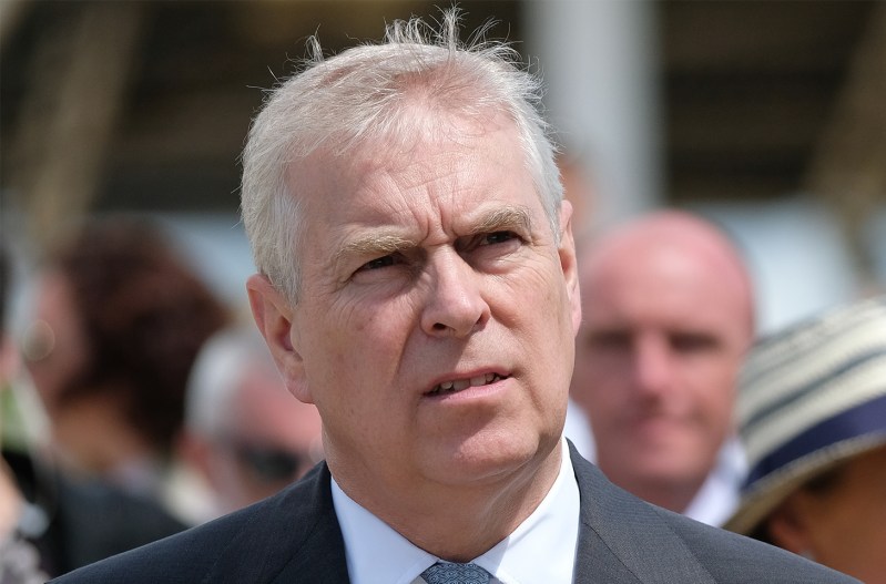 Prince Andrew looking confused