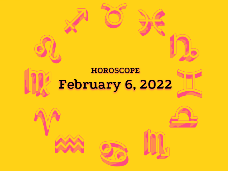 February 6 horoscope graphic