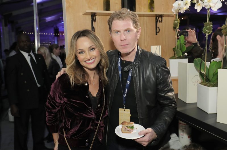 Celebrity chefs Giada de Laurentiis and Bobby Flay