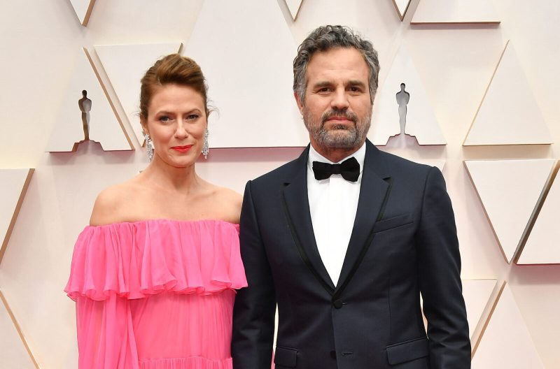 Mark Ruffalo and his wife Sunrise Coigney Ruffalo at the Academy Awards in 2020