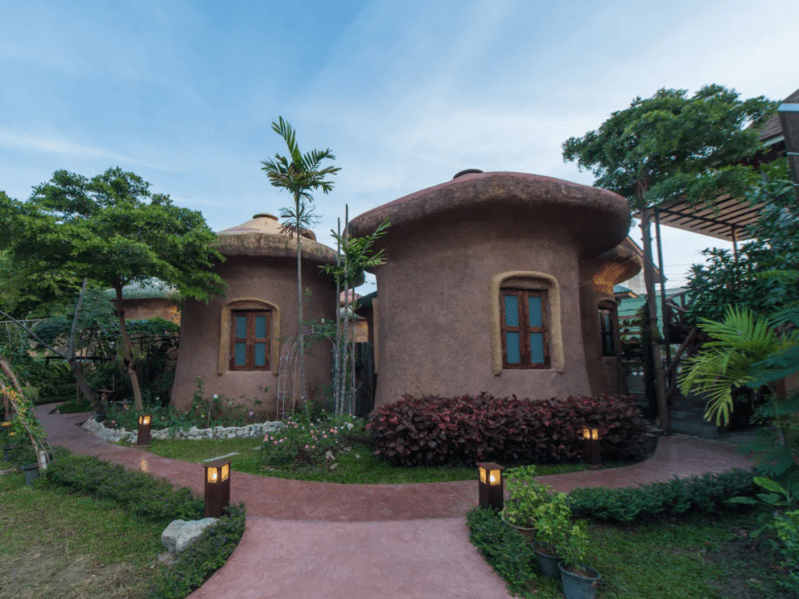 mushroom houses in thailand