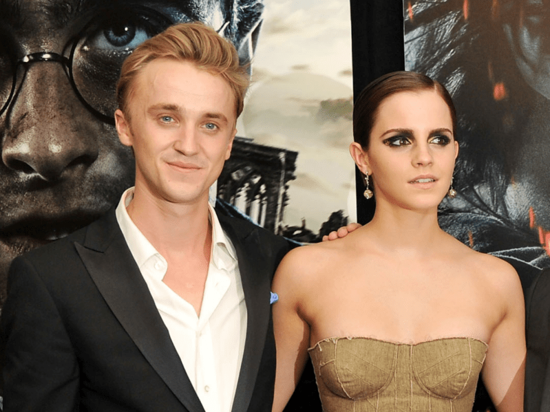 Tom Felton & Emma Watson on the red carpet together