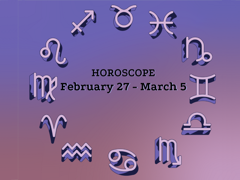 Horoscope for February 27 - March 5 with zodiac wheel