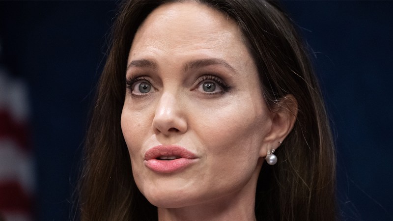 Close up of Angelina Jolie in 2022