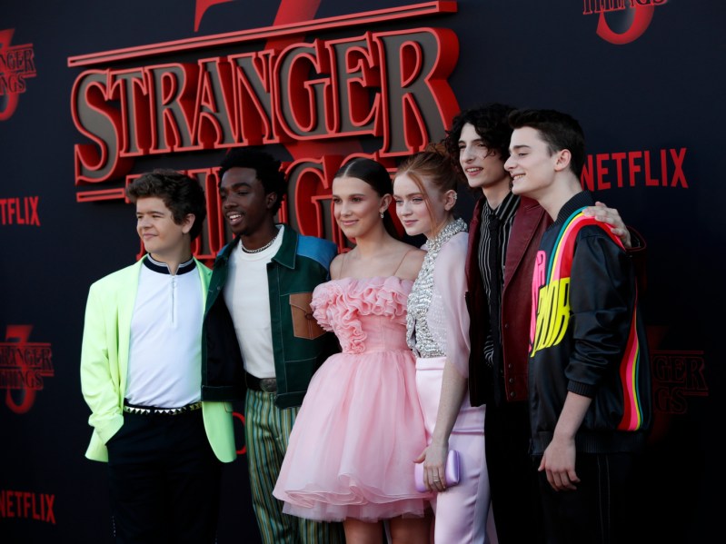 LOS ANGELES - JUN 28: Cast at the "Stranger Things" Season 3 World Premiere at the Santa Monica High School on June 28, 2019 in Santa Monica, CA