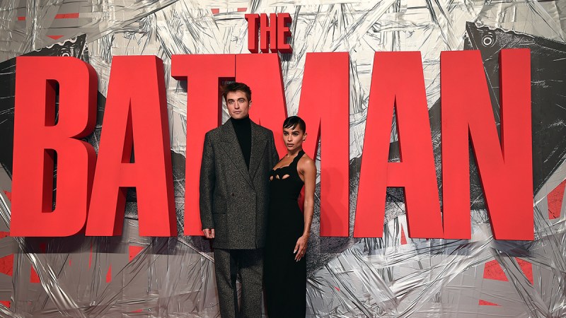 Robert Pattinson and Zoe Kravitz at 'The Batman' Premiere