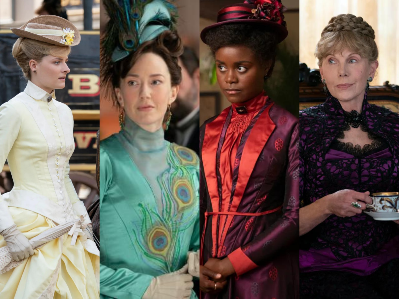 Various hairstyles seen on the characters of HBO's 'The Gilded Age'