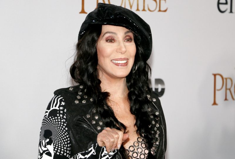 Cher on the red carpet.