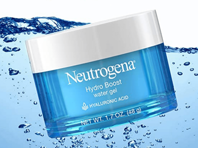 Neutrogena Hydro Boost water gel with water background