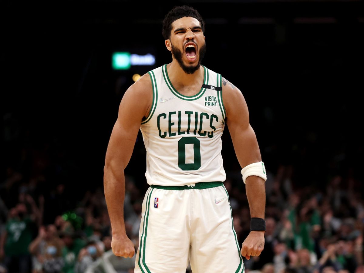 Jayson Tatum on basketball court