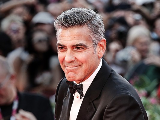 George Clooney in suit