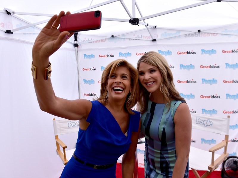 Hoda Kotb and Jenna Bush Hager taking a selfie
