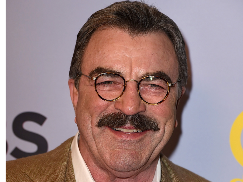 Closeup of Tom Selleck smiling