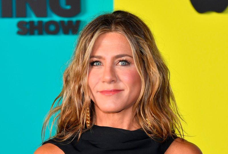 Jennifer Aniston sporting her natural waves at The Morning Show premiere in 2019