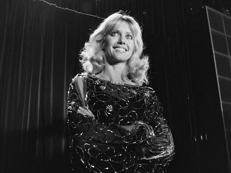 Olivia Newton-John onstage circa 1970s