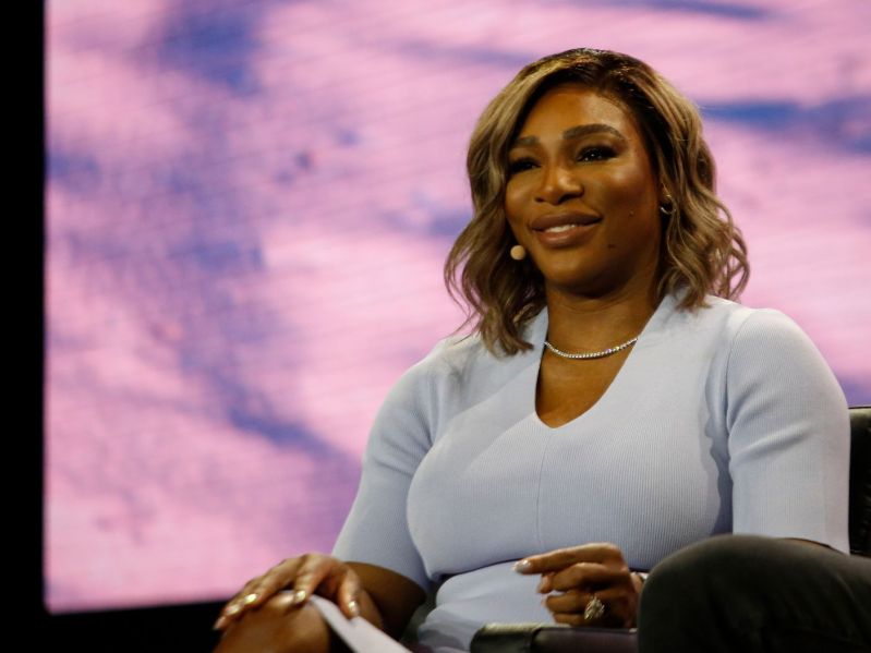 Serena Williams speaks at conference