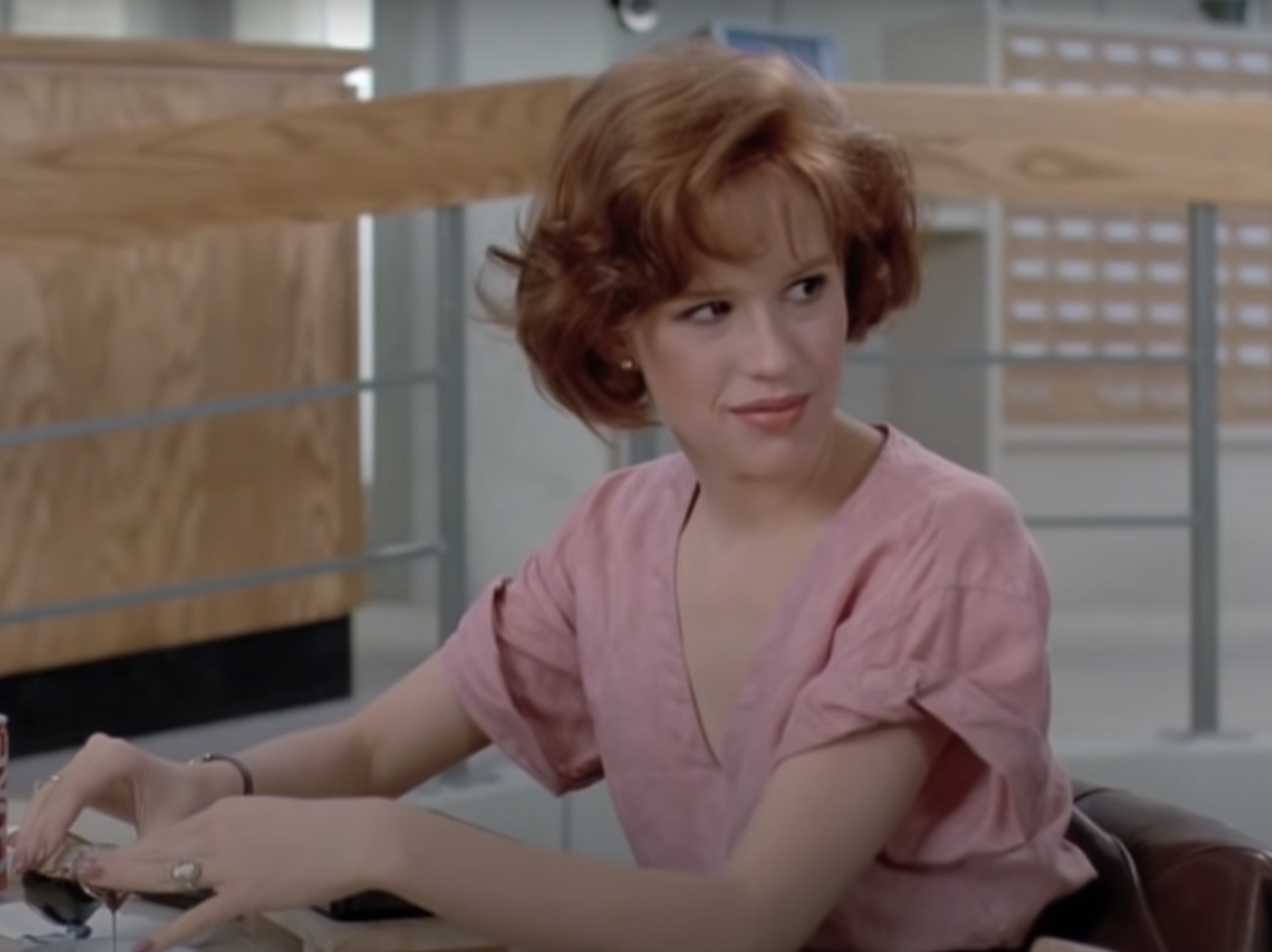 screenshot of Molly Ringwald in The Breakfast Club