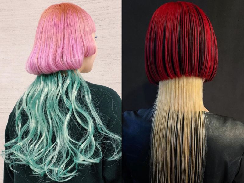 Two examples of the jellyfish haircut